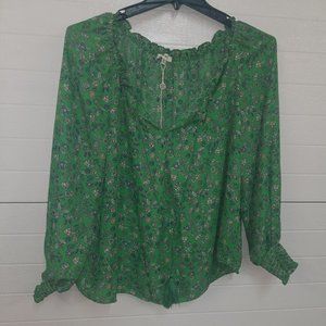Max Studio floral blouse